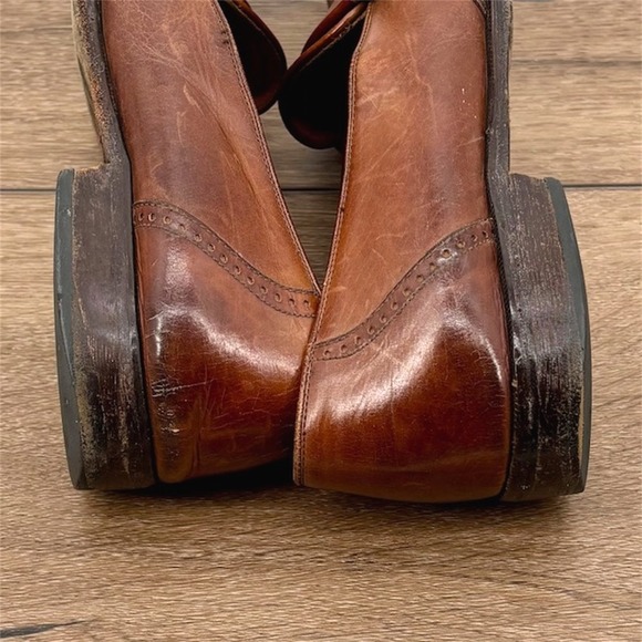 Bostonian Florentine Mens Size 8 Brown Leather Vintage Monk Strap Kiltie Loafers - Picture 9 of 10